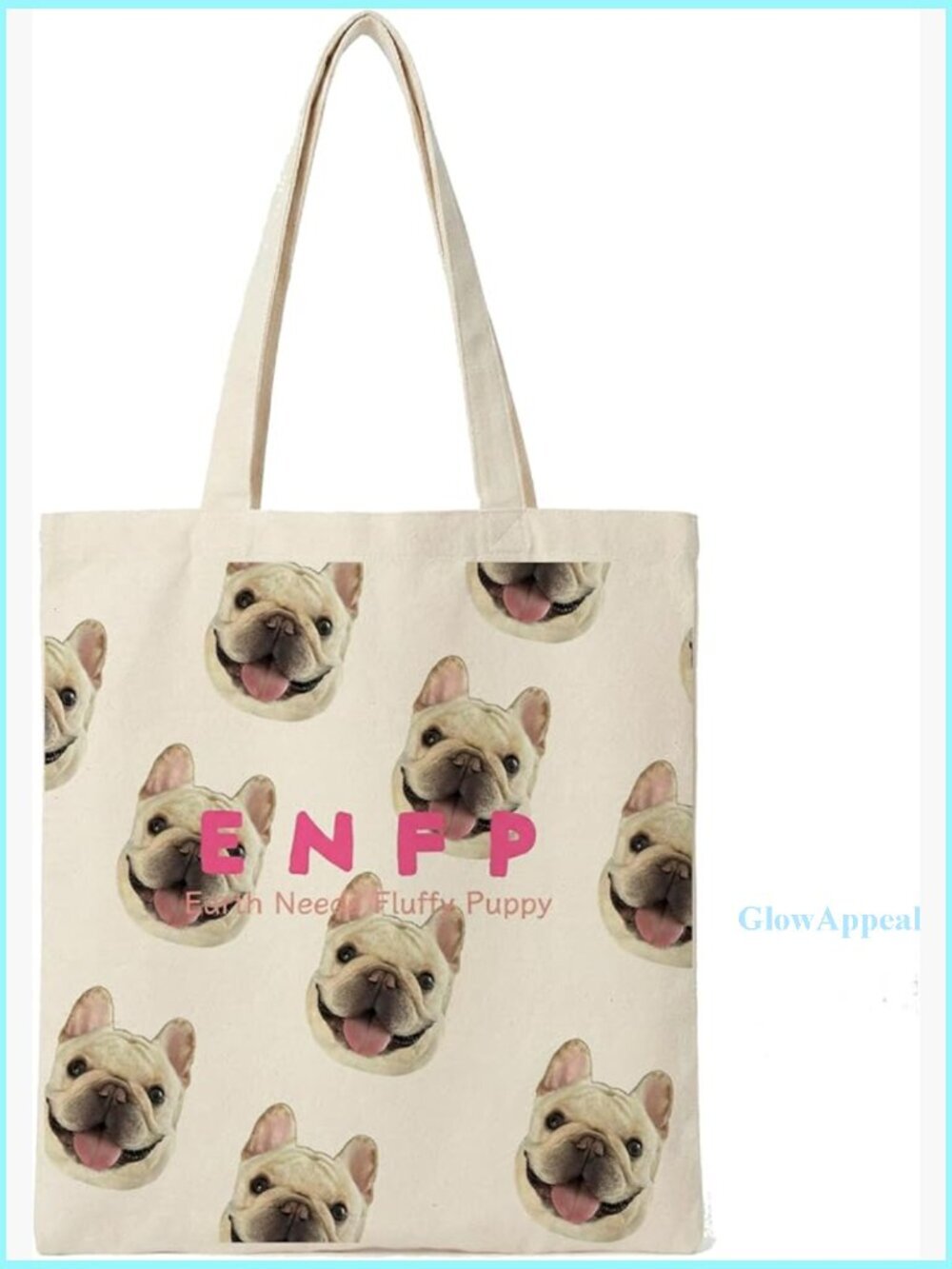 Canvas Tote Bag Reusable Grocery Shopping Bag with Handles